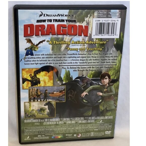How to Train Your Dragon (DVD, 2010) Widescreen Jay Baruchel, Gerard Butler - Picture 2 of 3
